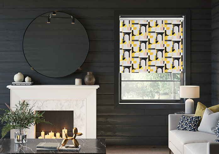 Archways, Yellow - Roller Blind - Image 3